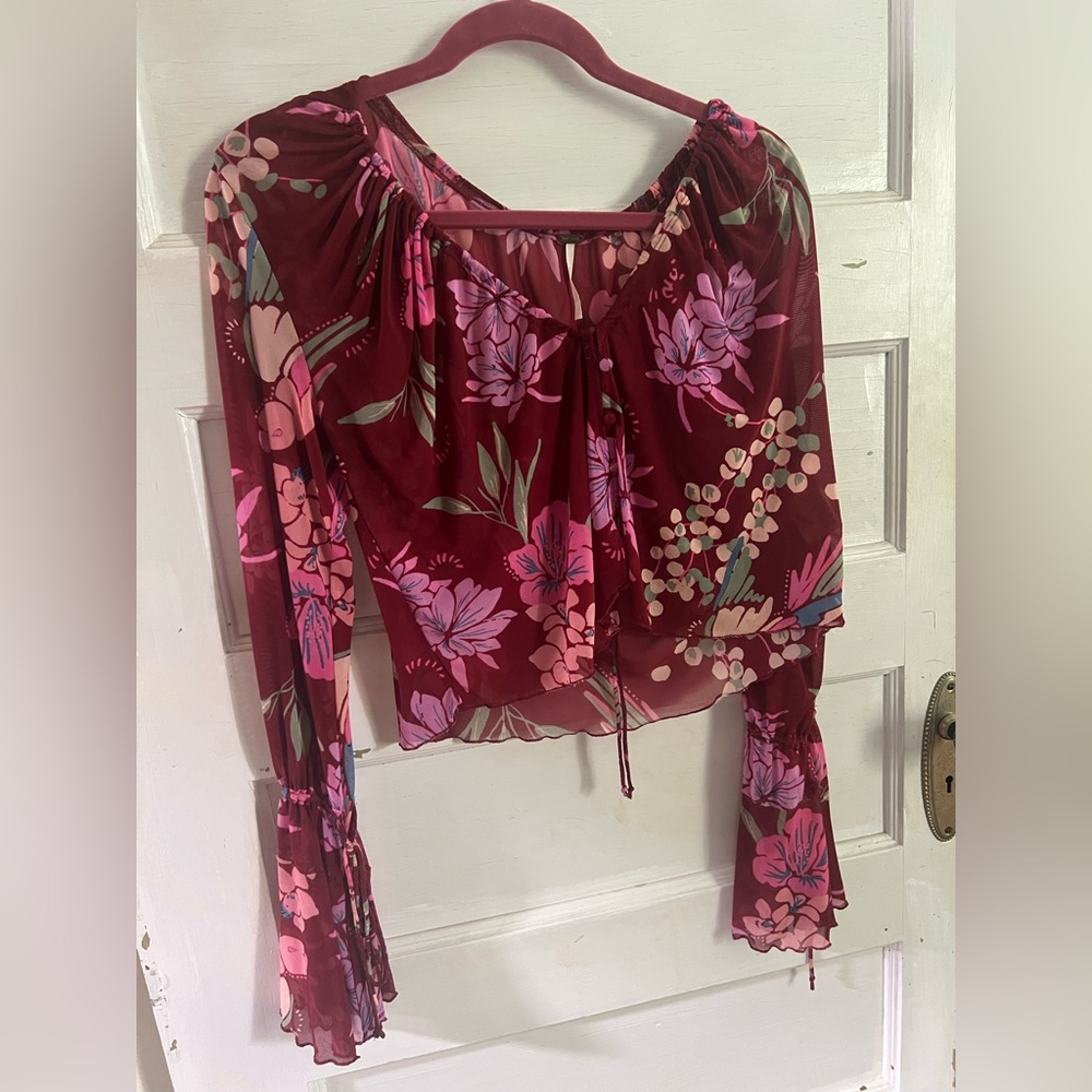 Free People Piece of Paradise Blouse - Picture 3 of 10